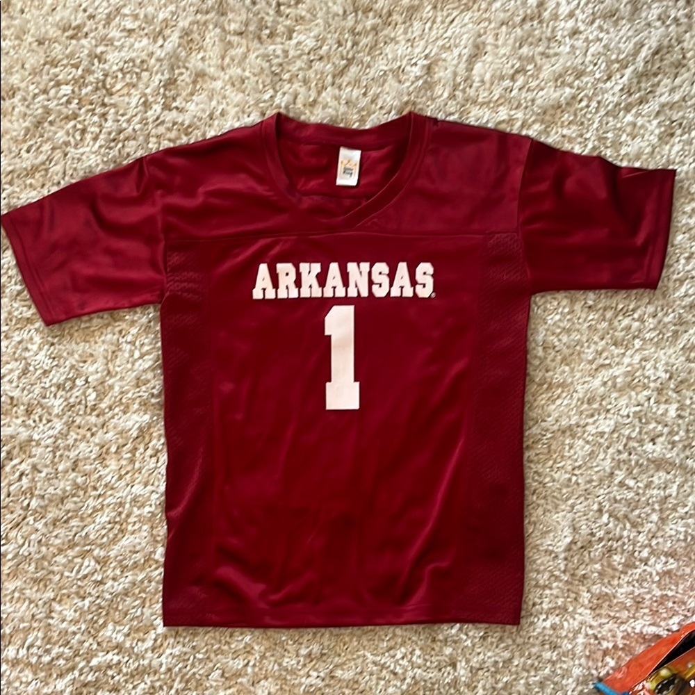 Arkansas Kids Red Sports Jersey